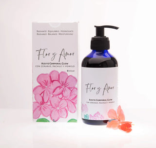 Glow Body Oil with Geranium, Patchouli and Grapefruit | Radiance • Balance