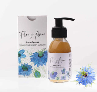 Hair Growth Serum with Black Cumin and Turmeric for Hair Growth - Flor y Amor