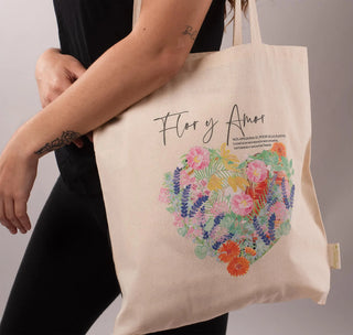 Flor y Amor Organic Cotton Bag