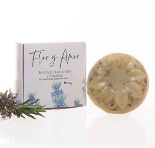 Lavandin and Rosemary natural soap 100g