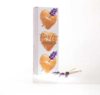 Mini Yellow Hearts - Lavender Bath Bombs - Sleep - 3 Pack (45g)