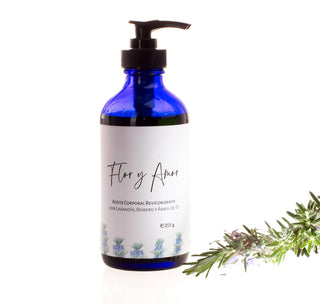 Reinvigorating Body Oil with Lavandin, Rosemary and Tea Tree 205ml
