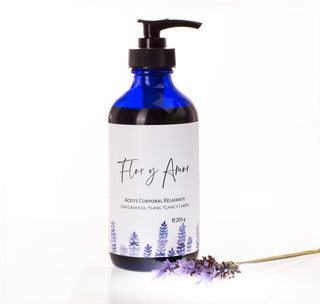 Relaxing Body Oil with Lavender, Ylang Ylang and Lemon 205ml