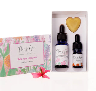 Geranium Mini Pack | Glow trial and travel size skincare by Flor y Amor.