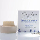 Lavender Soap Dish with water Collection Base